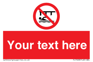 PL7408: Custom Do not swim in the vicinity of piers