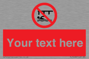 PL7408: Custom Do not swim in the vicinity of piers