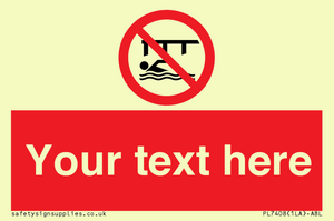 PL7408: Custom Do not swim in the vicinity of piers