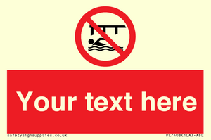 PL7408: Custom Do not swim in the vicinity of piers