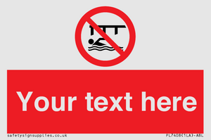 PL7408: Custom Do not swim in the vicinity of piers