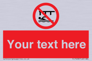 PL7408: Custom Do not swim in the vicinity of piers