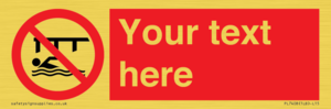 PL7408: Custom Do not swim in the vicinity of piers