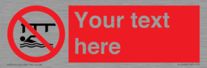PL7408: Custom Do not swim in the vicinity of piers