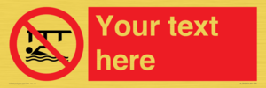 PL7408: Custom Do not swim in the vicinity of piers
