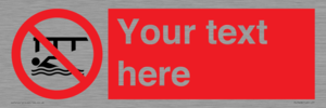 PL7408: Custom Do not swim in the vicinity of piers