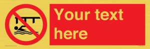 PL7408: Custom Do not swim in the vicinity of piers