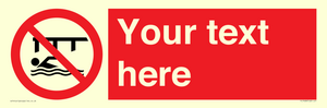 PL7408: Custom Do not swim in the vicinity of piers