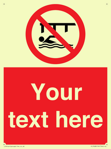 PL7408: Custom Do not swim in the vicinity of piers