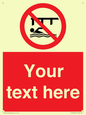 PL7408: Custom Do not swim in the vicinity of piers