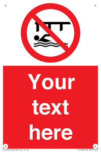 PL7408: Custom Do not swim in the vicinity of piers
