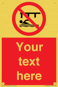 PL7408: Custom Do not swim in the vicinity of piers
