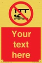 PL7408: Custom Do not swim in the vicinity of piers