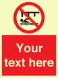 PL7408: Custom Do not swim in the vicinity of piers