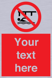 PL7408: Custom Do not swim in the vicinity of piers