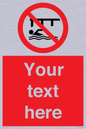 PL7408: Custom Do not swim in the vicinity of piers