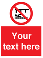 PL7408: Custom Do not swim in the vicinity of piers