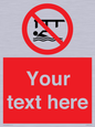 PL7408: Custom Do not swim in the vicinity of piers