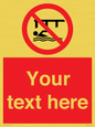 PL7408: Custom Do not swim in the vicinity of piers