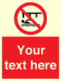 PL7408: Custom Do not swim in the vicinity of piers