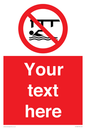 PL7408: Custom Do not swim in the vicinity of piers