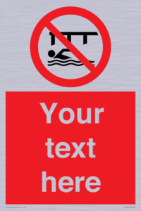 PL7408: Custom Do not swim in the vicinity of piers