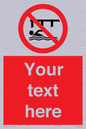 PL7408: Custom Do not swim in the vicinity of piers