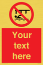 PL7408: Custom Do not swim in the vicinity of piers