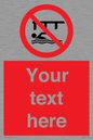 PL7408: Custom Do not swim in the vicinity of piers