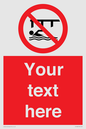 PL7408: Custom Do not swim in the vicinity of piers