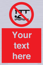 PL7408: Custom Do not swim in the vicinity of piers