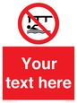 PL7408: Custom Do not swim in the vicinity of piers