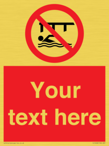 PL7408: Custom Do not swim in the vicinity of piers