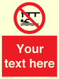 PL7408: Custom Do not swim in the vicinity of piers