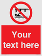PL7408: Custom Do not swim in the vicinity of piers