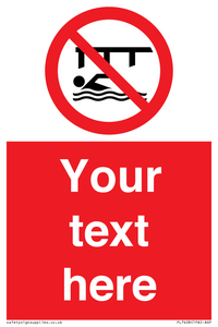PL7408: Custom Do not swim in the vicinity of piers