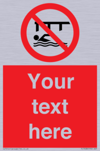 PL7408: Custom Do not swim in the vicinity of piers