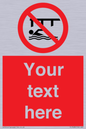 PL7408: Custom Do not swim in the vicinity of piers