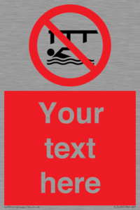 PL7408: Custom Do not swim in the vicinity of piers