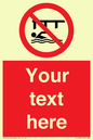 PL7408: Custom Do not swim in the vicinity of piers