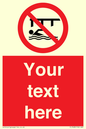 PL7408: Custom Do not swim in the vicinity of piers