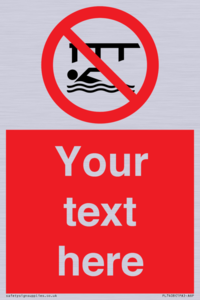 PL7408: Custom Do not swim in the vicinity of piers