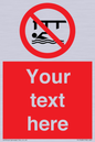 PL7408: Custom Do not swim in the vicinity of piers