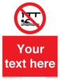 PL7408: Custom Do not swim in the vicinity of piers