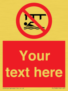 PL7408: Custom Do not swim in the vicinity of piers