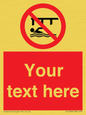 PL7408: Custom Do not swim in the vicinity of piers