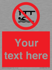 PL7408: Custom Do not swim in the vicinity of piers