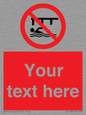 PL7408: Custom Do not swim in the vicinity of piers