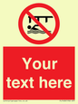 PL7408: Custom Do not swim in the vicinity of piers