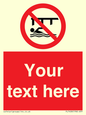 PL7408: Custom Do not swim in the vicinity of piers